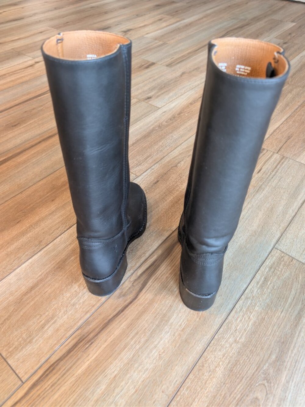 FRYE Campus 14L Leather Boots - Black - Picture 6 of 6